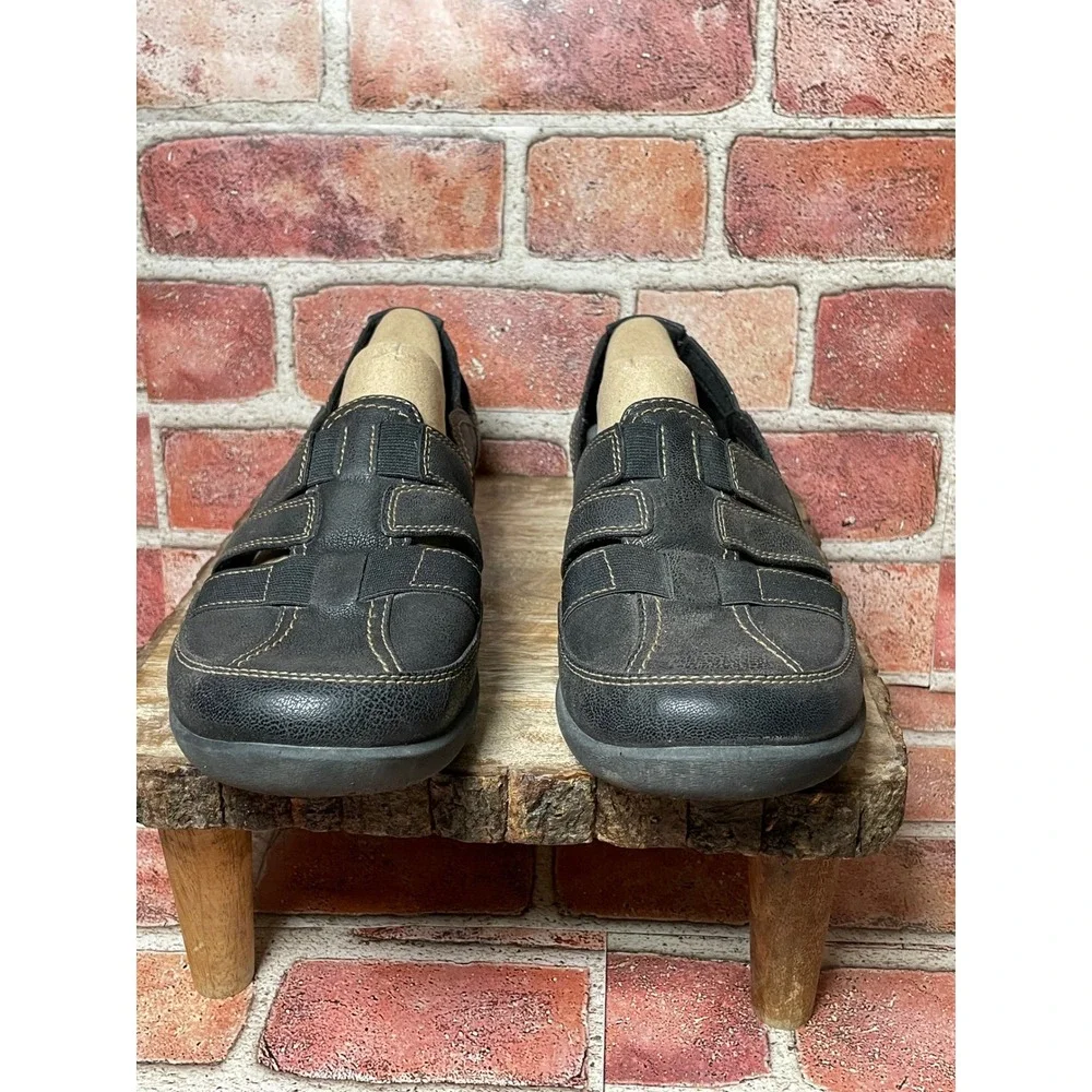 Clarks Cloudsteppers Sillian Tino Black Slip On Loafers Womens 9 W Wide 26125891